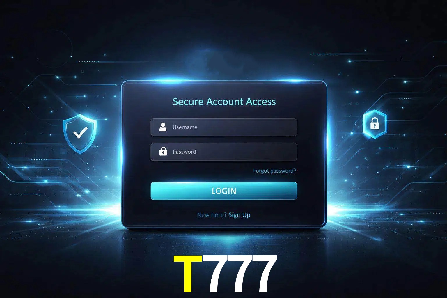 Pantalla de inicio de sesión de cuenta T777 para usuarios en México